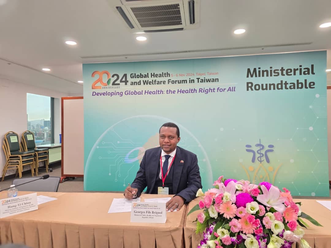 À Taïwan, le ministre Georges Fils Brignol promeut le droit à la santé pour tous