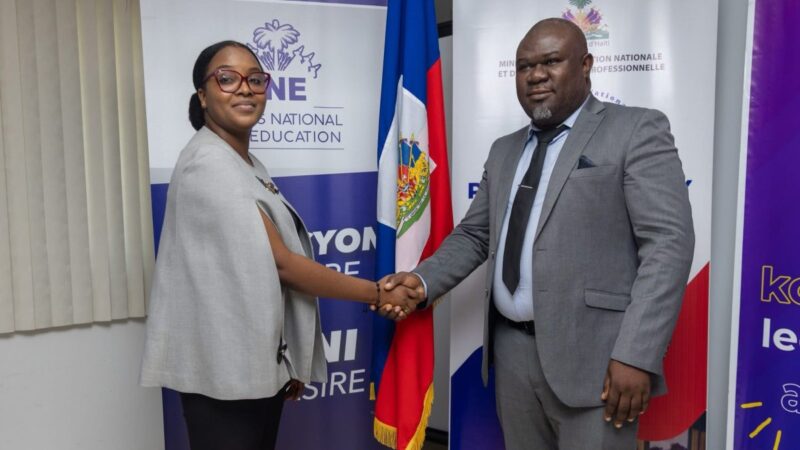 Alimentation scolaire en Haïti: le FNE et le PNCS main dans la main