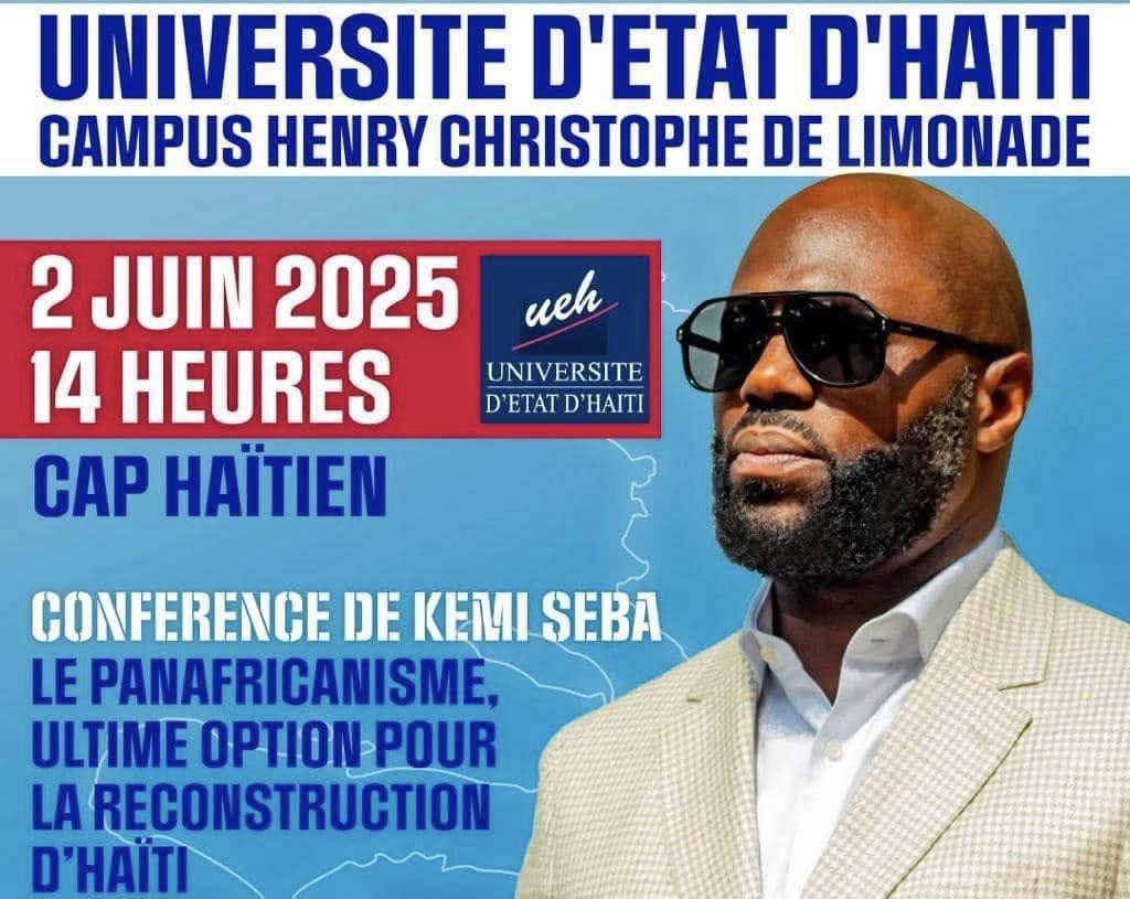 Kemi Seba en Haïti pour rallumer la flamme du  panafricanisme