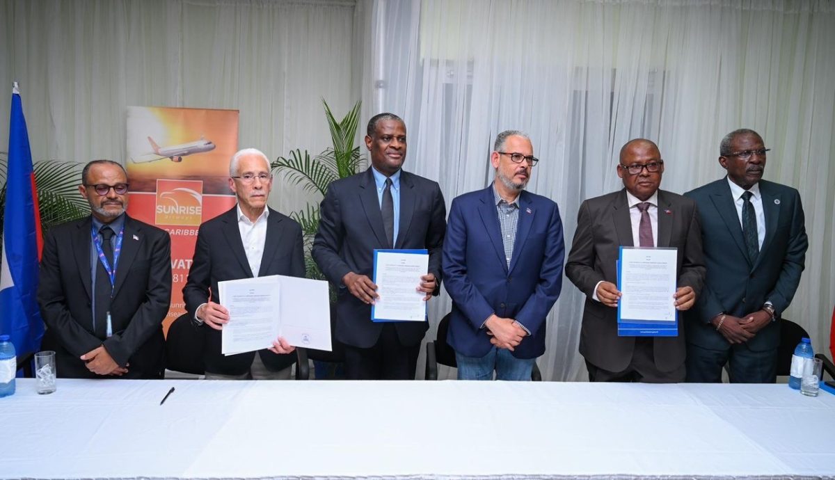 Reprise des vols domestiques en Haïti: accord signé entre le gouvernement et Sunrise Airways&nbsp;