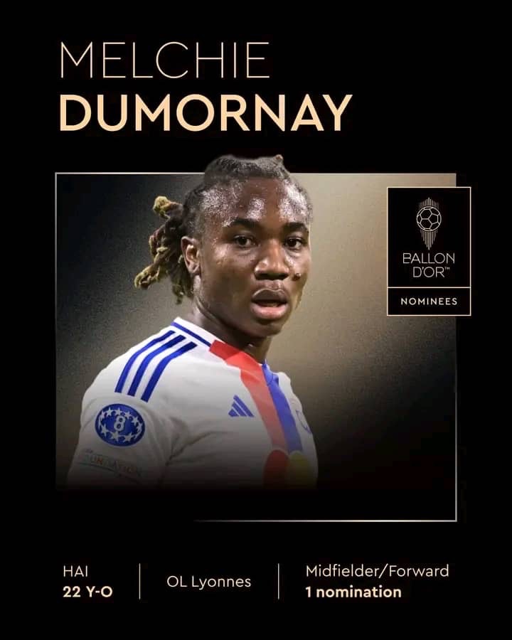 Melchie Daëlle Dumornay parmi les nommées pour le Ballon d’Or féminin 2025