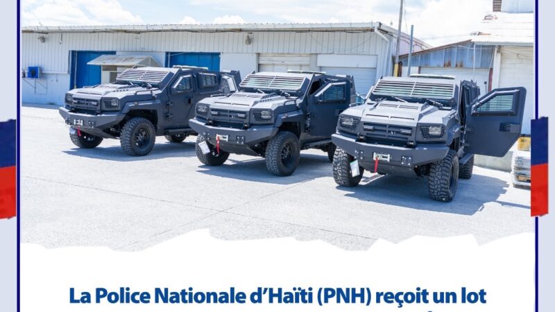 Des blindés et de nouveaux équipements pour renforcer la PNH&nbsp;