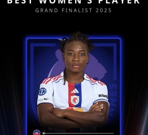 Globe Soccer Awards : Melchie Dumornay parmi les cinq meilleures joueuses du monde