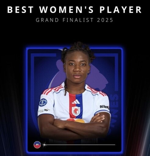 Globe Soccer Awards : Melchie Dumornay parmi les cinq meilleures joueuses du monde