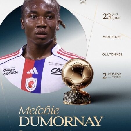 Ballon d’or féminin: Melchie Dumornay nominée pour la 2e année consécutive